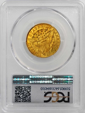 image for: 1807 Capped Bust Right Half Eagle. Bass Dannreuther-6. Rarity-4+. Mint State-64 (PCGS).