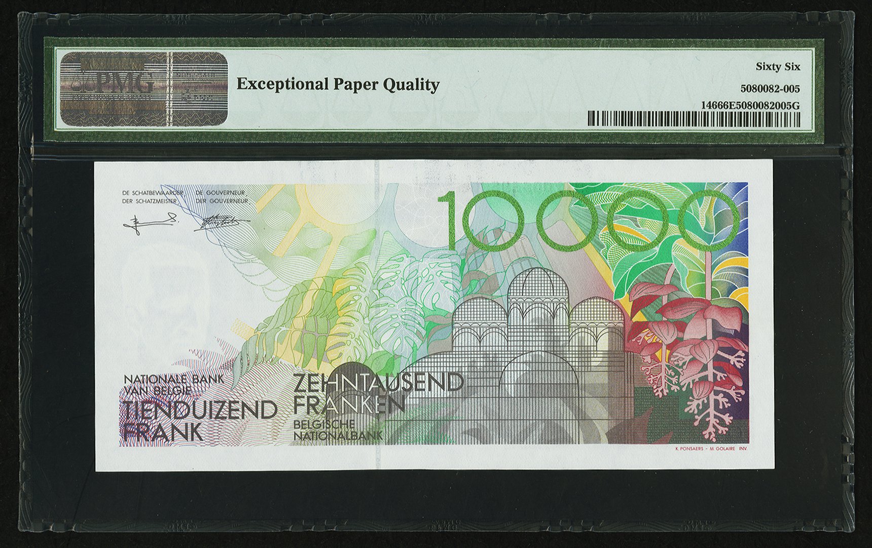 image for: Belgium  10,000 francs (B589as)