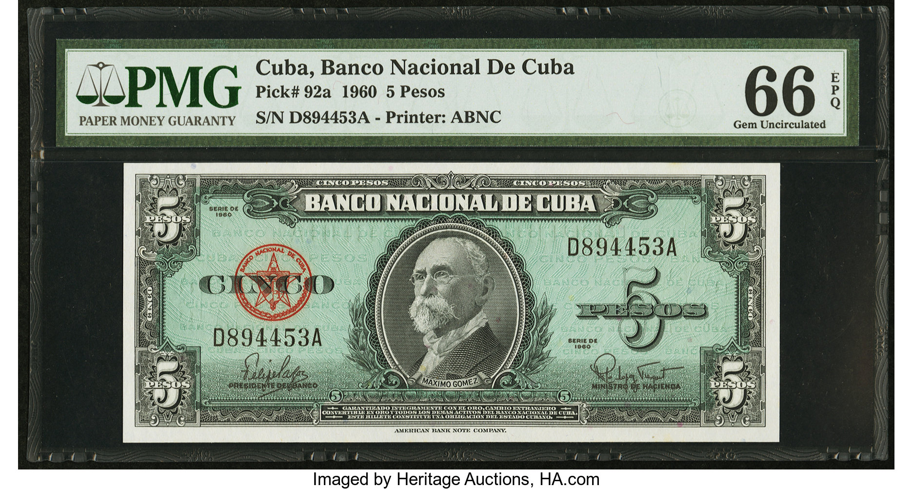 image for: Cuba  5 pesos (B815as2)