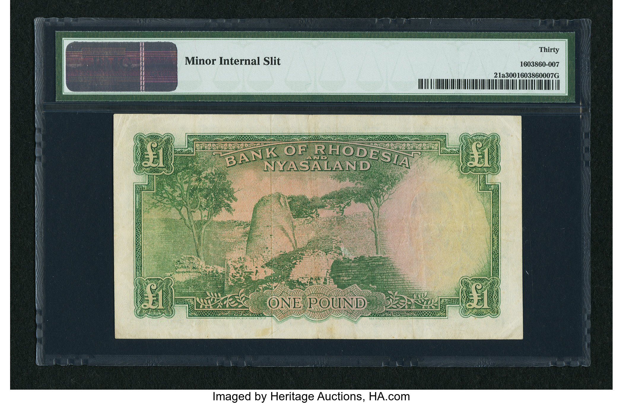 image for: Rhodesia and Nyasaland  1 pound(B102b68)