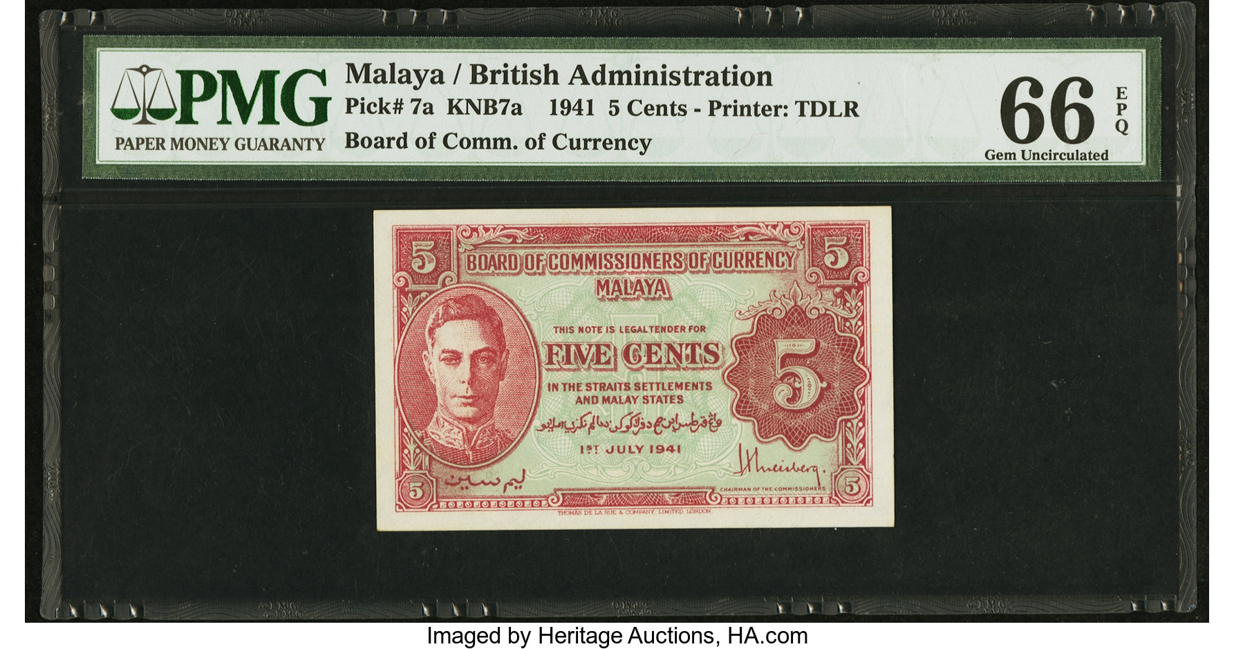 image for: Malaya  5 cents(B108a2)