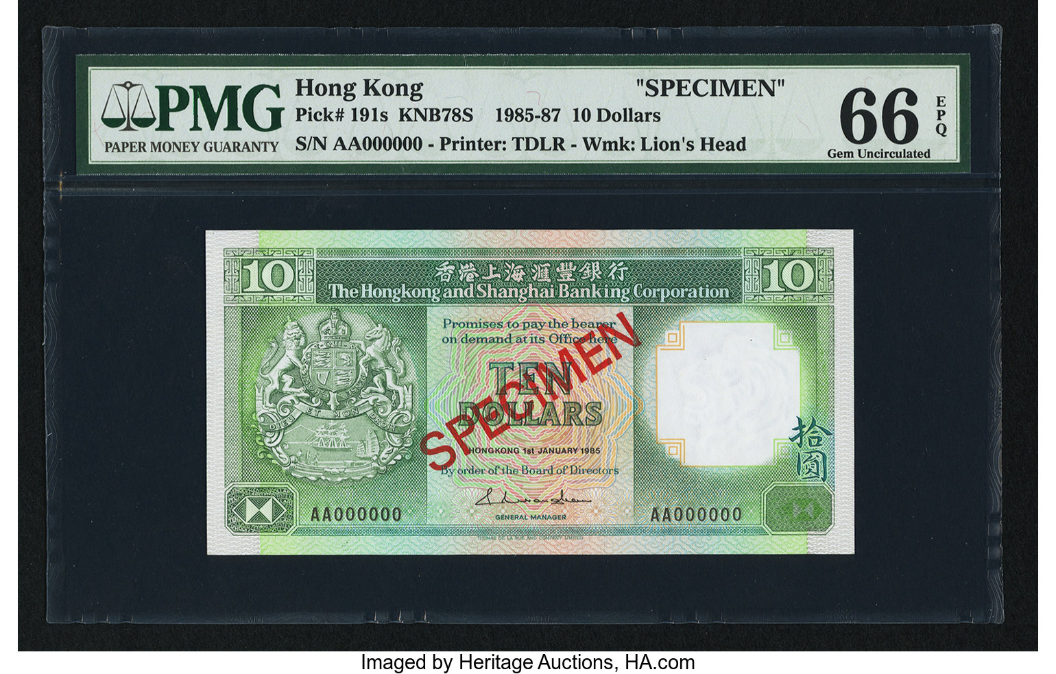 image for: Hong Kong  10 dollars (B672f)