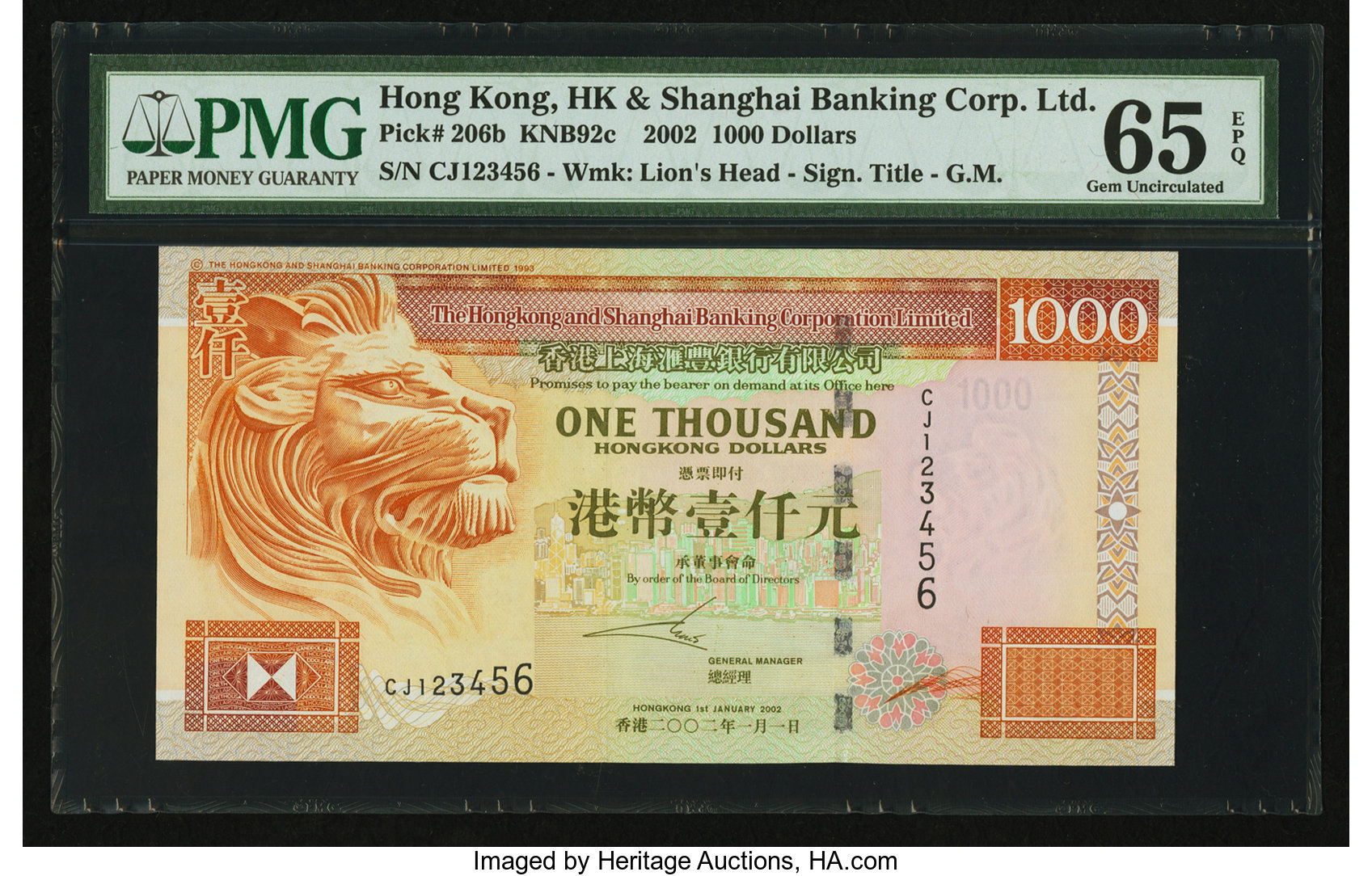 image for: Hong Kong  1,000 dollars (B685f)