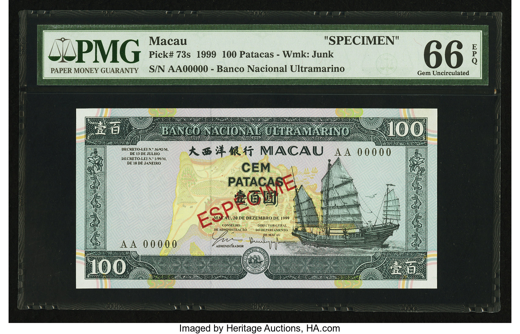 image for: Macau  100 patacas (B064b)