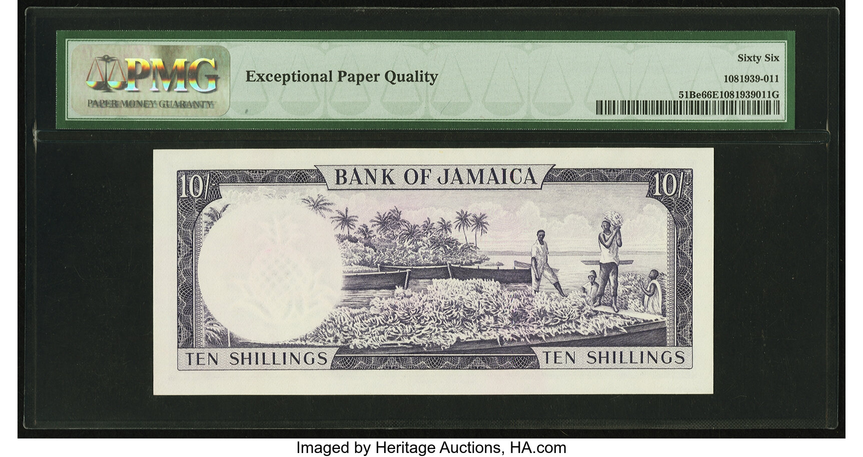 image for: Jamaica  5 shillings (B204cs)