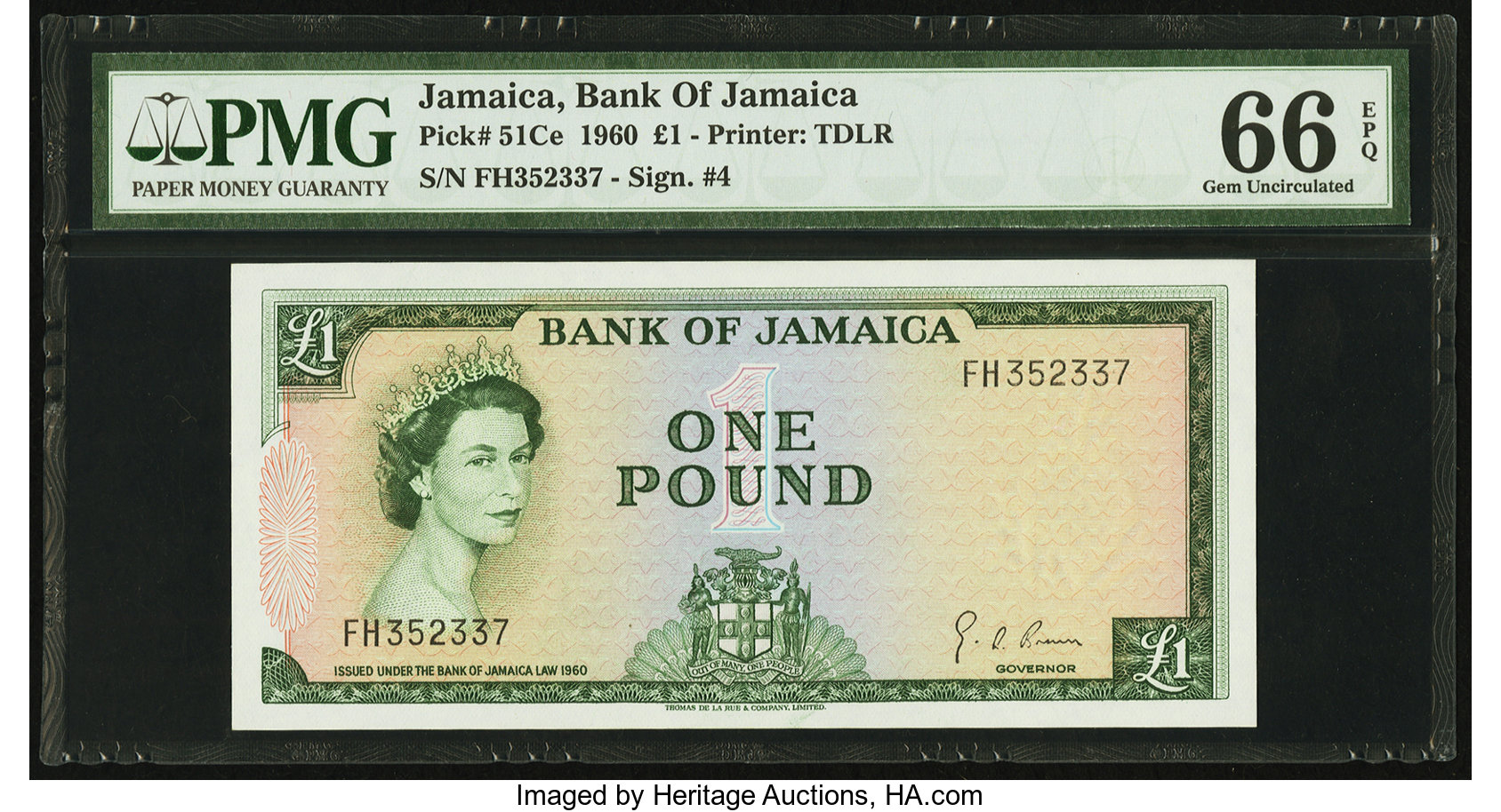 image for: Jamaica  10 shillings (B205a)