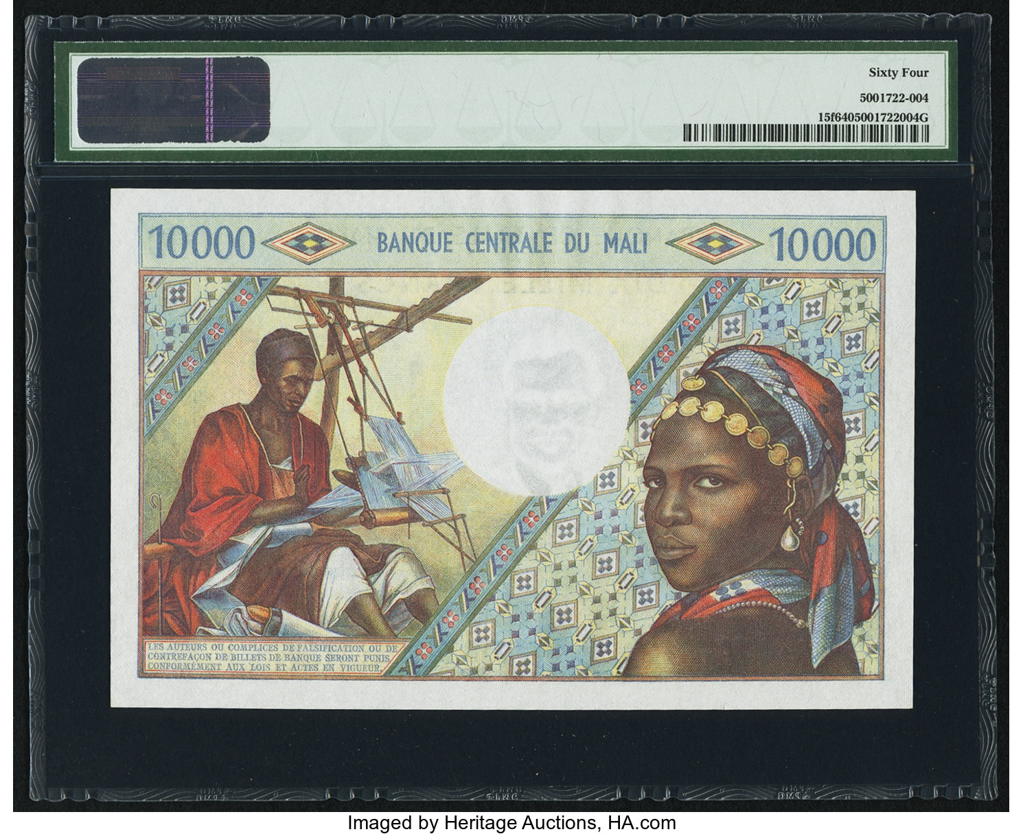 image for: Mali  10,000 francs(B205g)