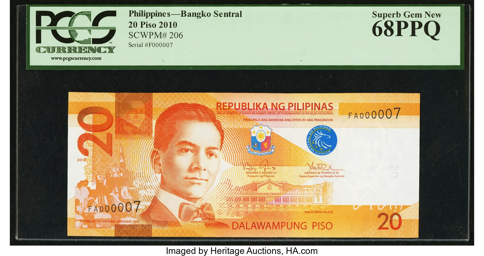image for: Philippines  20 piso (pesos) (B1077a)