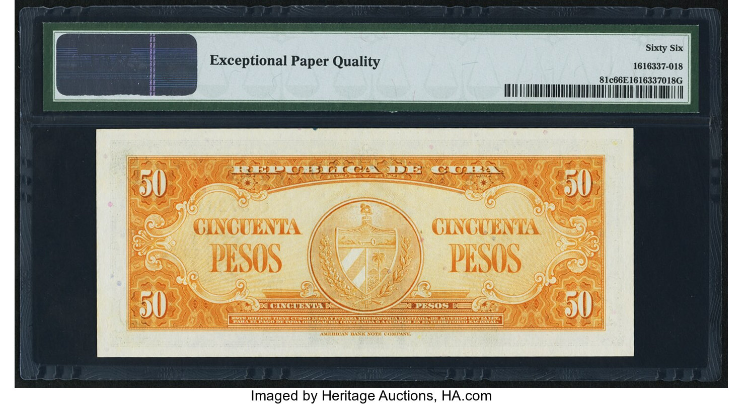 image for: Cuba  50 pesos (B805as)