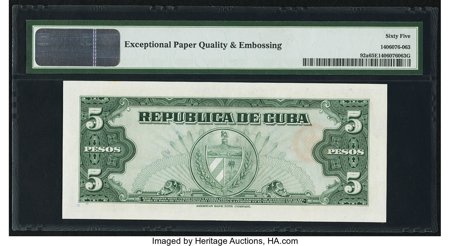 image for: Cuba  5 pesos (B815as2)