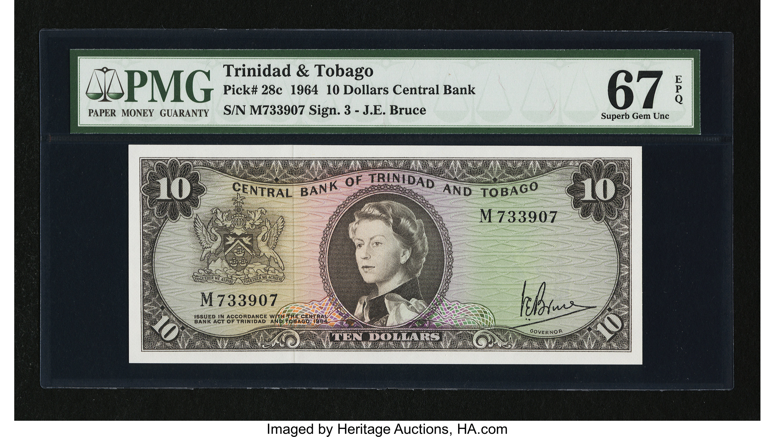 image for: Trinidad and Tobago  10 dollars (B203p)