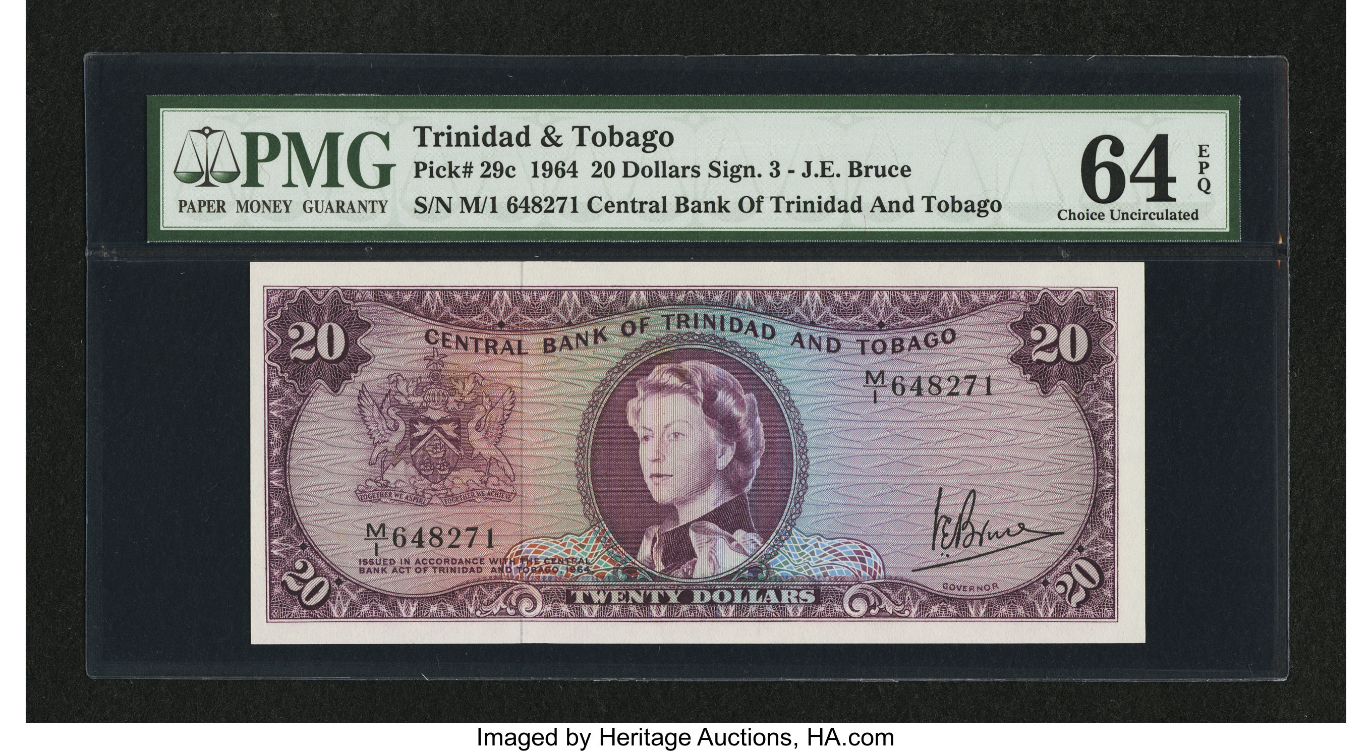 image for: Trinidad and Tobago  20 dollars (B204ds)