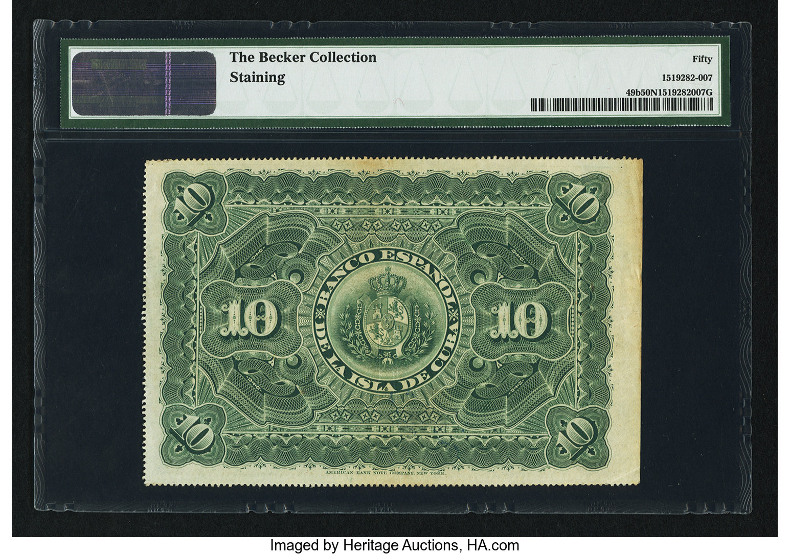 image for: Cuba  10 pesos fuertes (B307b)