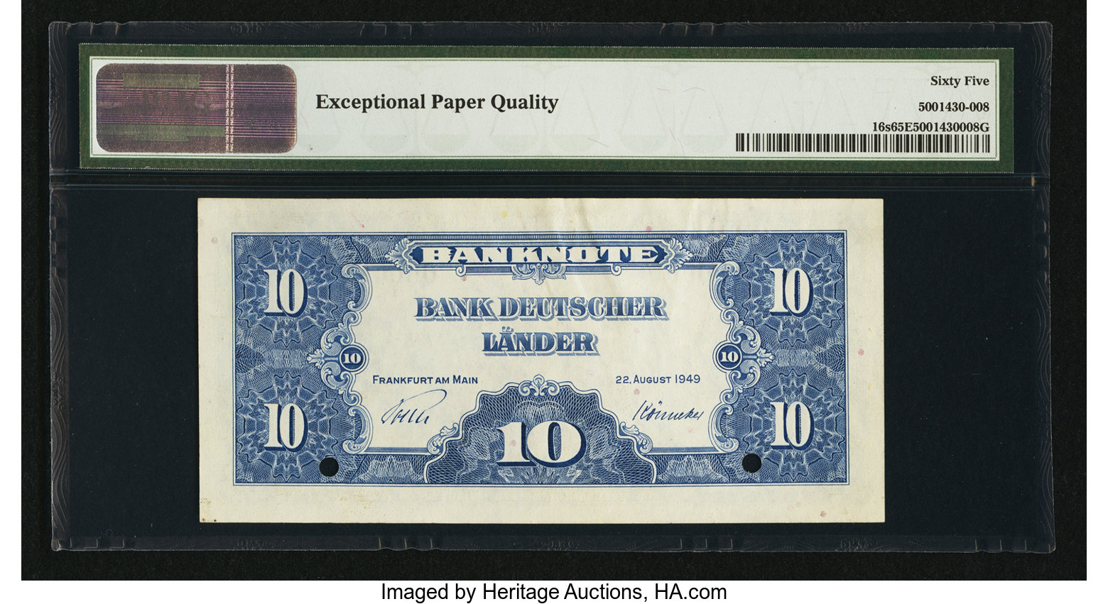 image for: Germany, Federal Republic of  10 deutsche mark (B116as2)