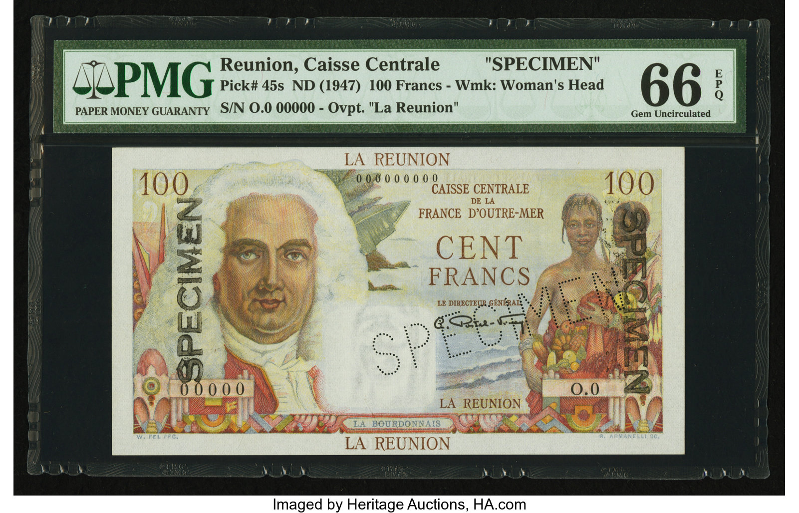 image for: Reunion  100 francs(B408as2)