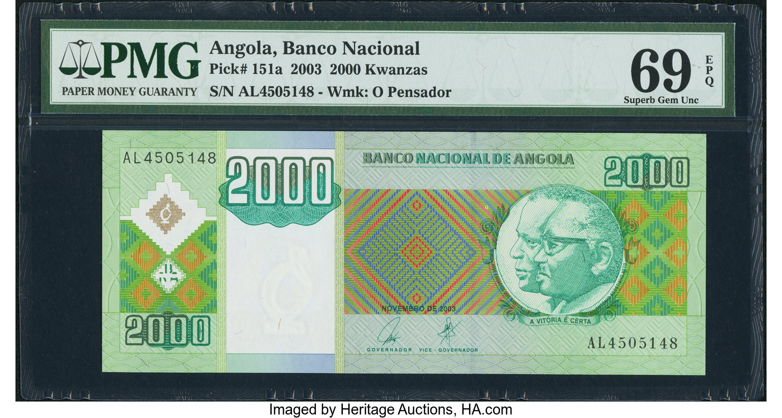 image for: Angola  2,000 kwanzas (B542as)