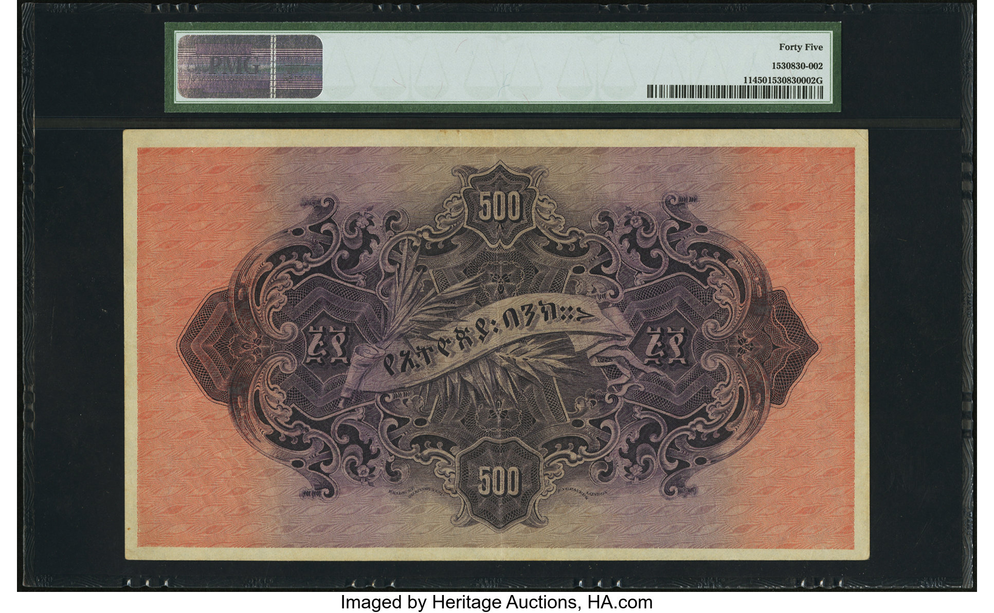 image for: Ethiopia  500 thalers(B106a)