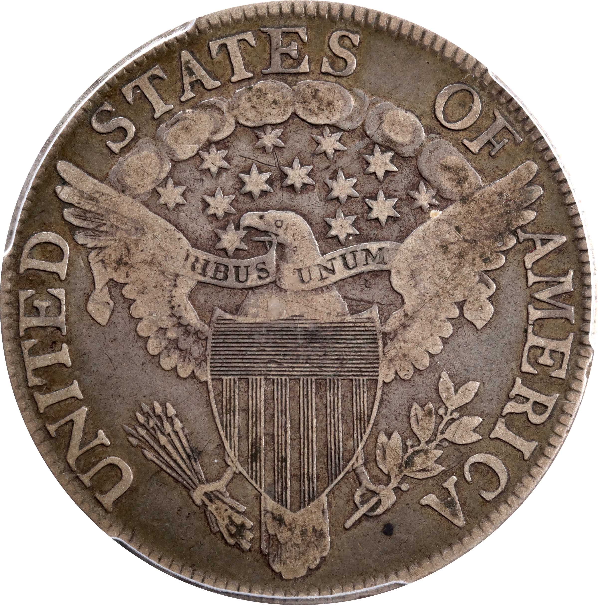 image for: 1806 Draped Bust Half Dollar. O-117. Pointed 6, Stem Through Claw. VG-10 (PCGS).