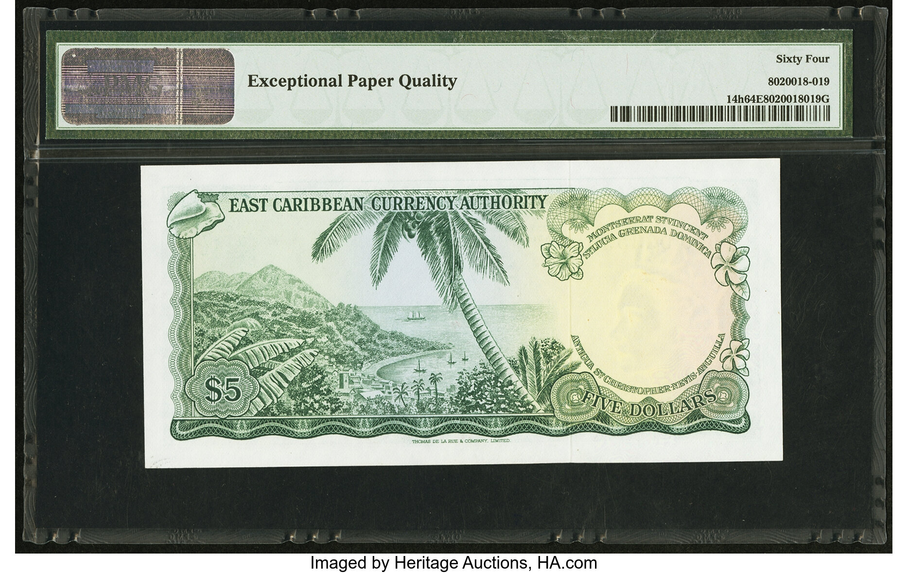 image for: East Caribbean States  5 dollars (B102b4)