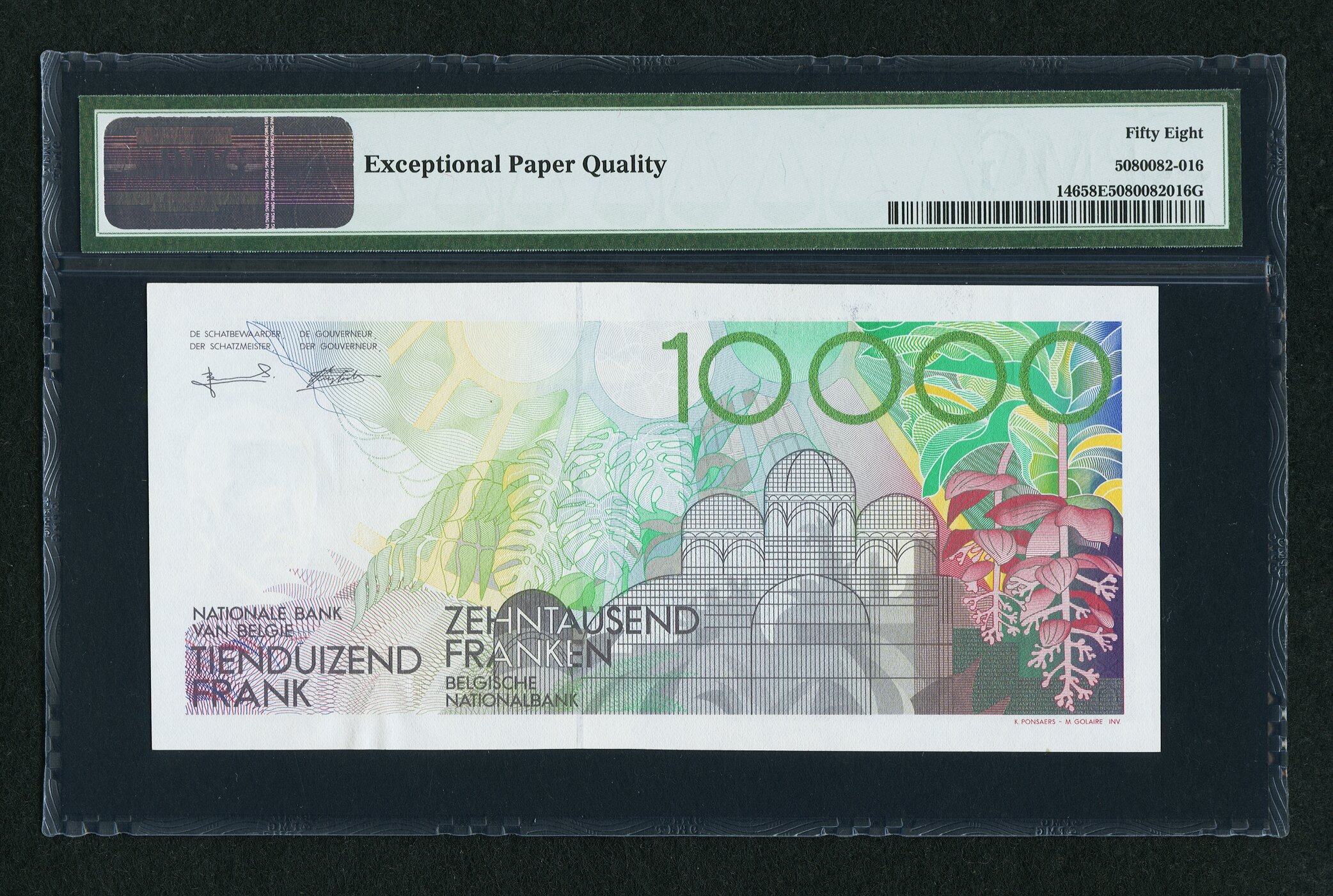 image for: Belgium  10,000 francs (B589as)