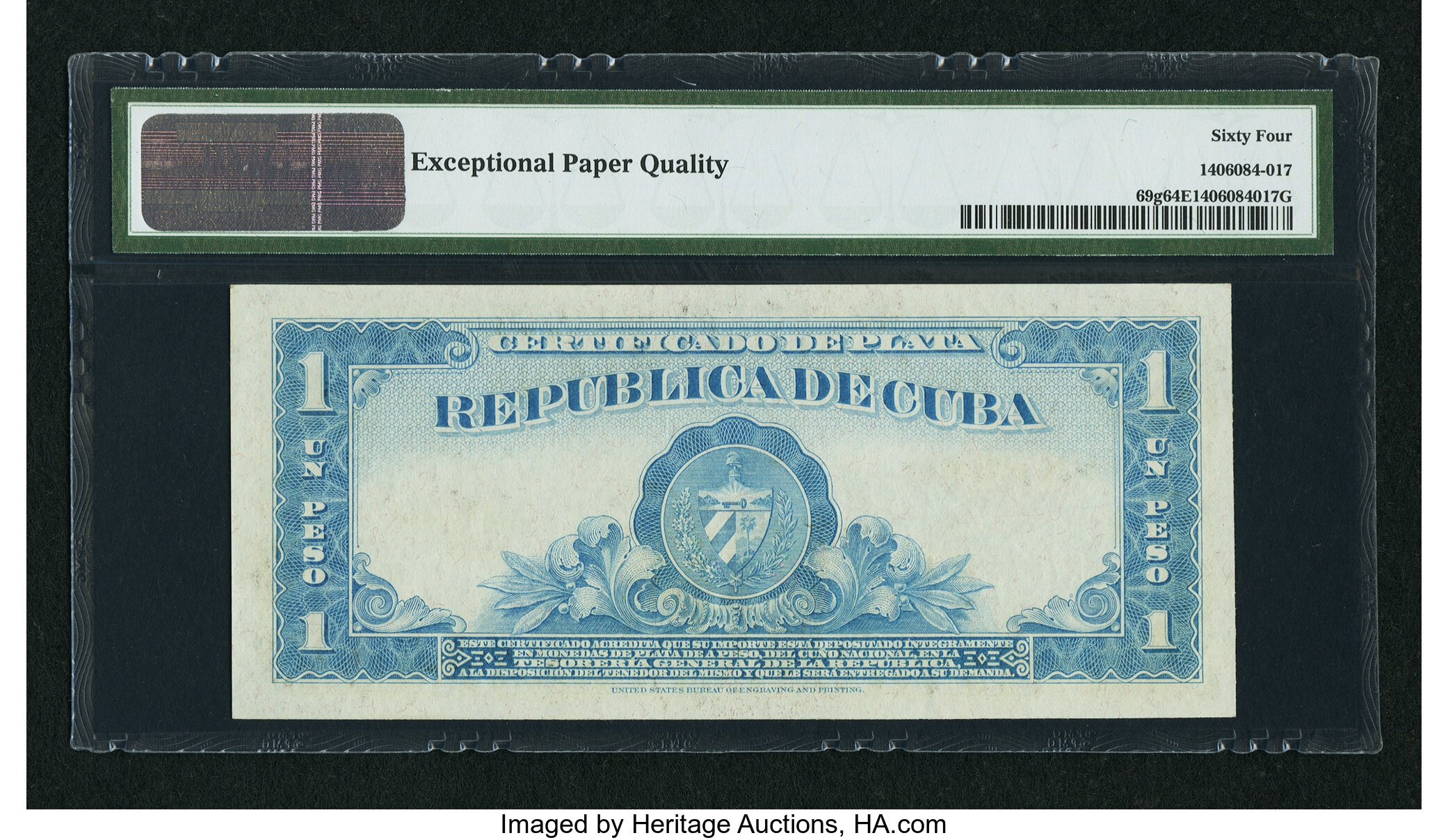 image for: Cuba  1 peso(B401h)