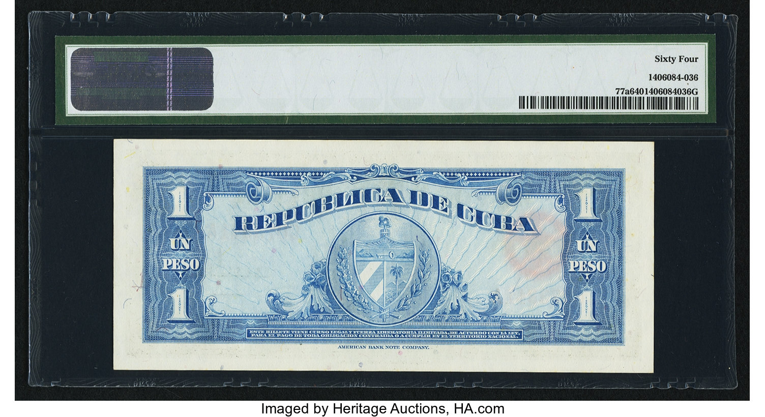 image for: Cuba  1 peso (B801as)