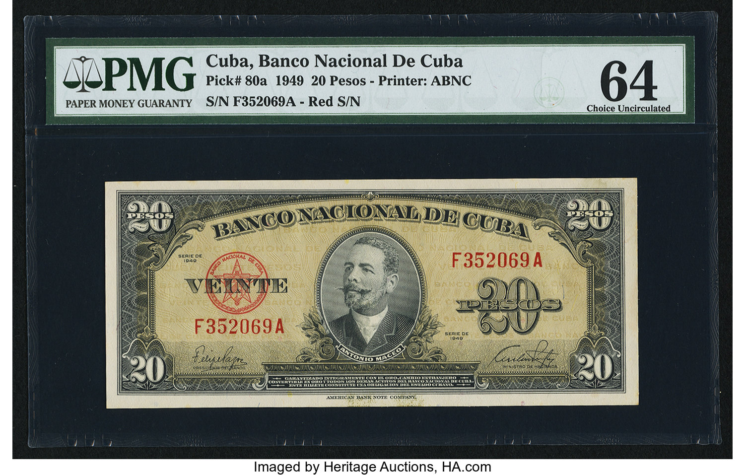 image for: Cuba  20 pesos (B804bs1)