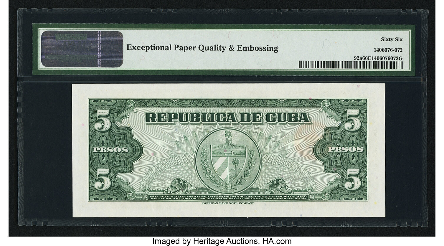 image for: Cuba  5 pesos (B815as1)