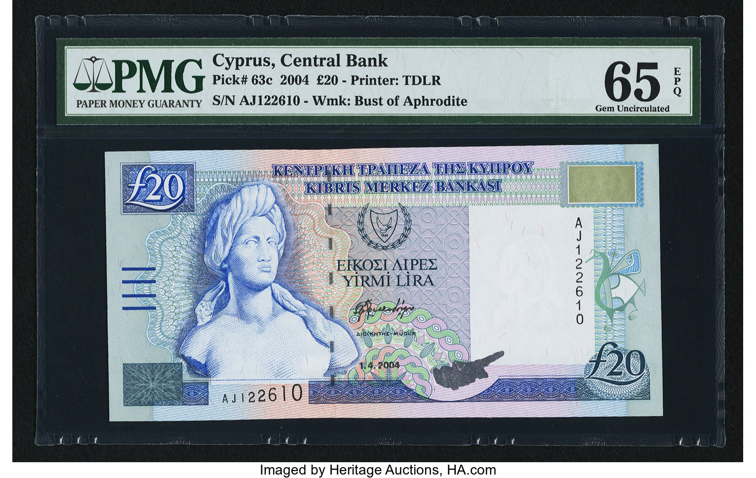 image for: Cyprus  20 pounds (B321cz)