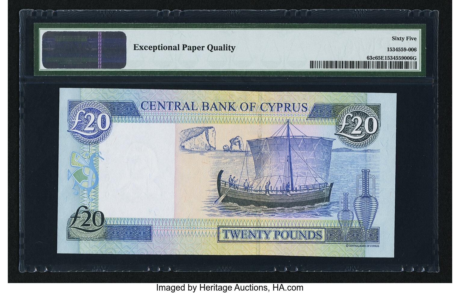 image for: Cyprus  20 pounds (B321a)