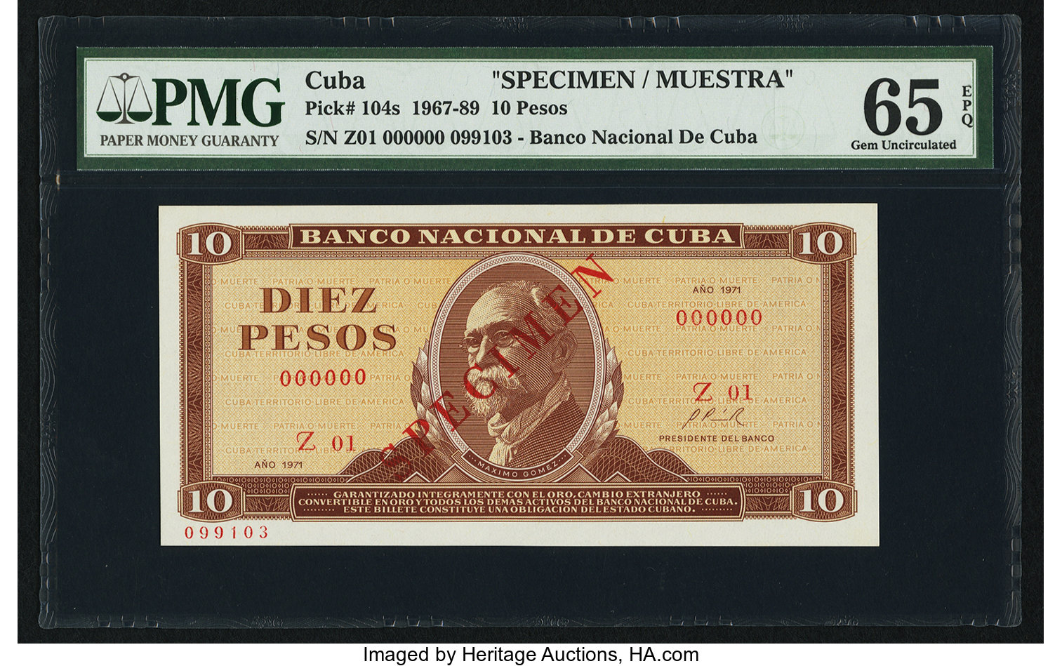 image for: Cuba  10 pesos (B826hz)