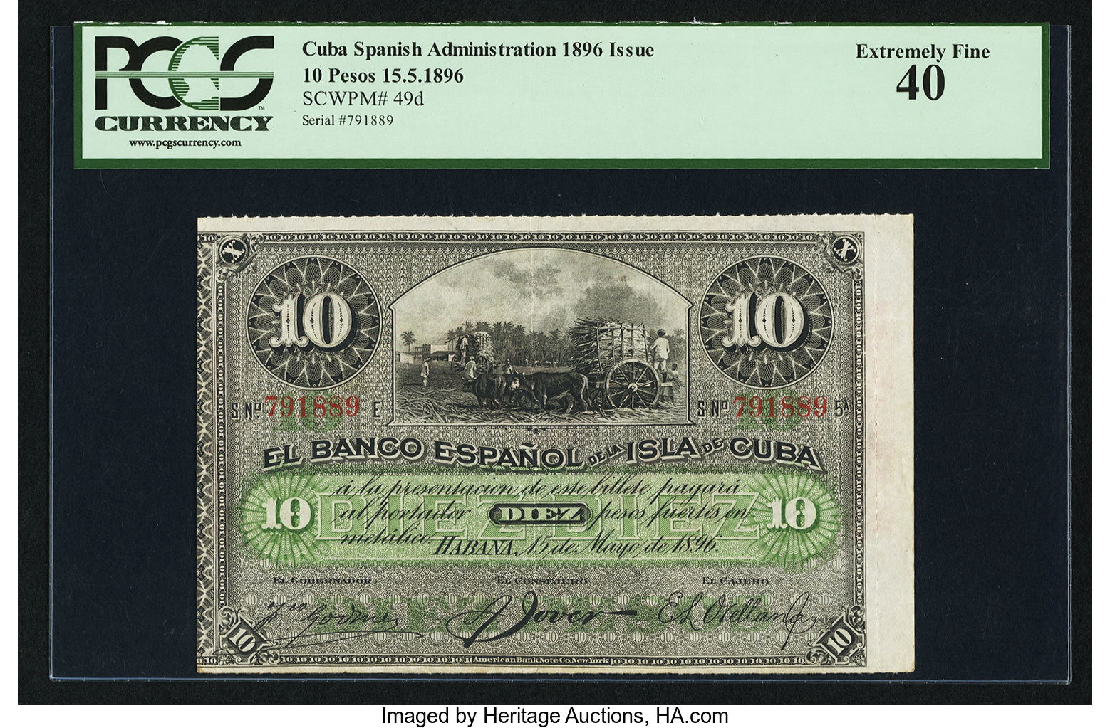 image for: Cuba  10 pesos fuertes (B307b)