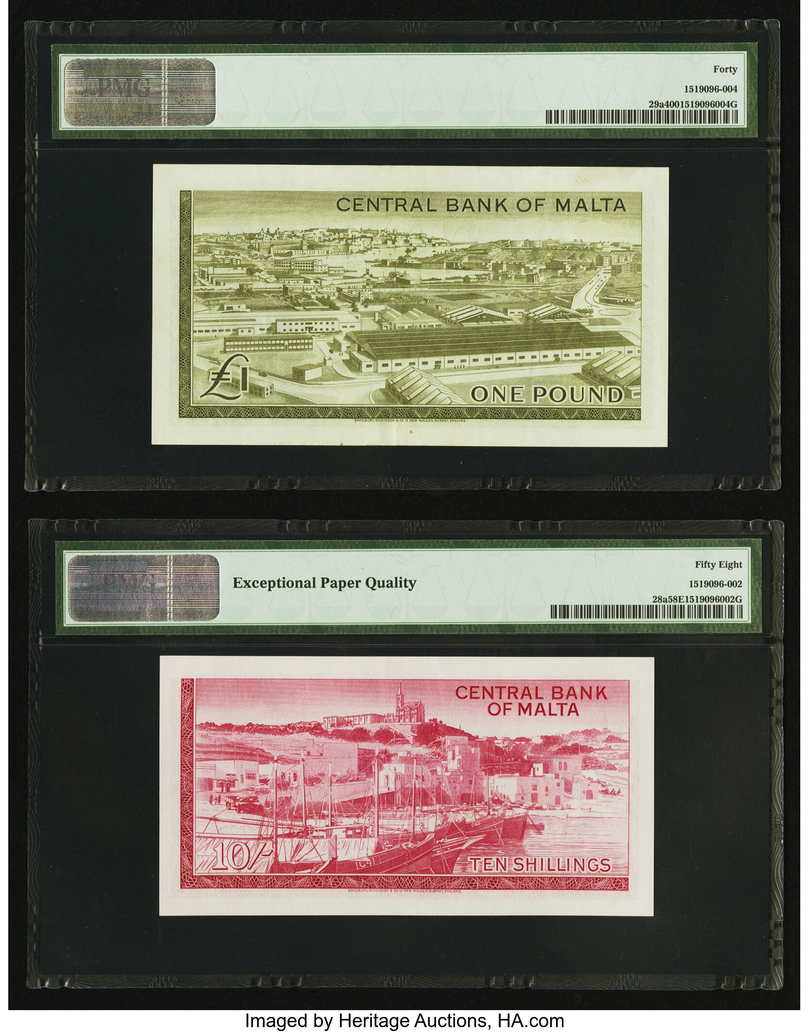 image for: Malta  10 shillings (B201a)