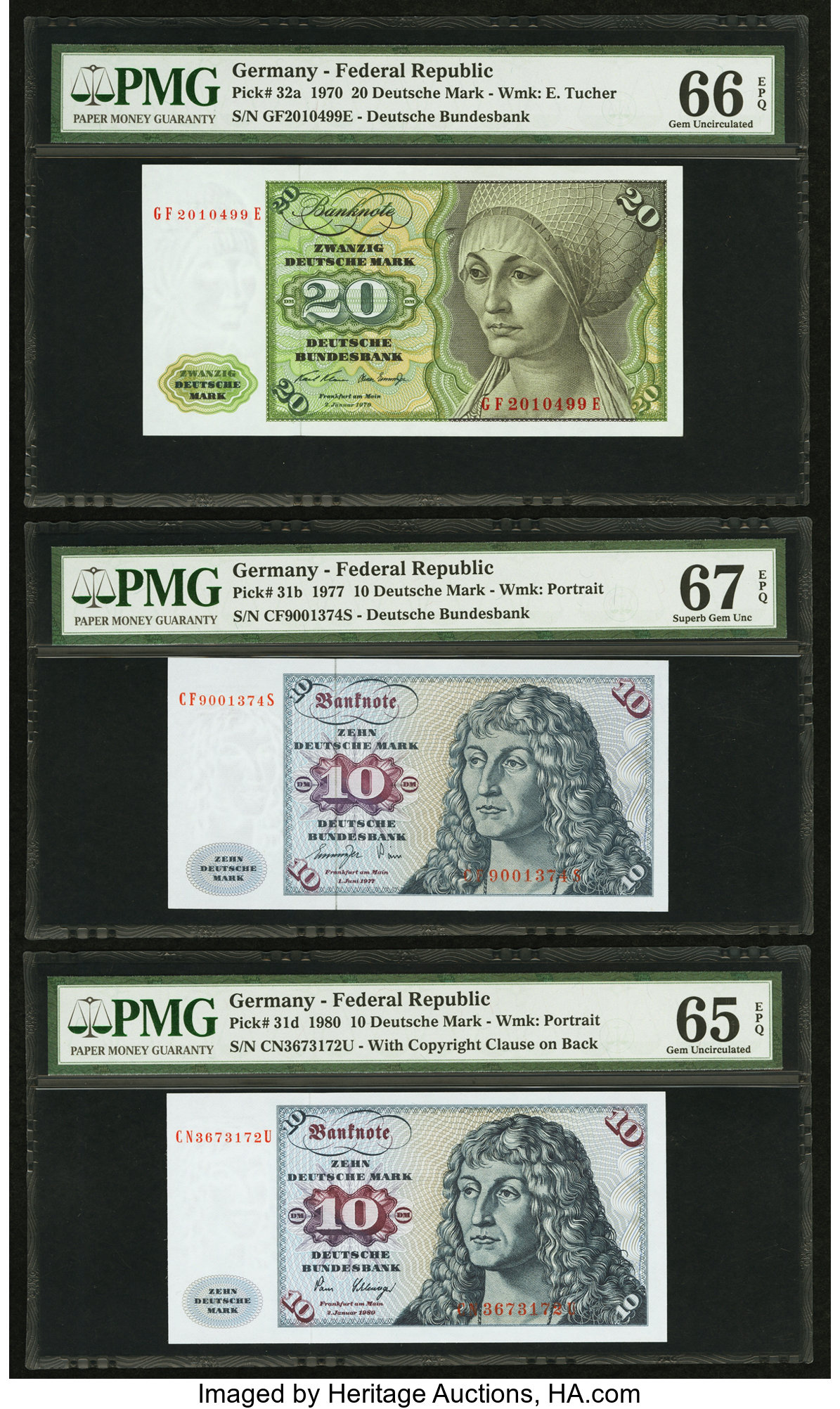 image for: Germany, Federal Republic of  20 deutsche mark (B203h)