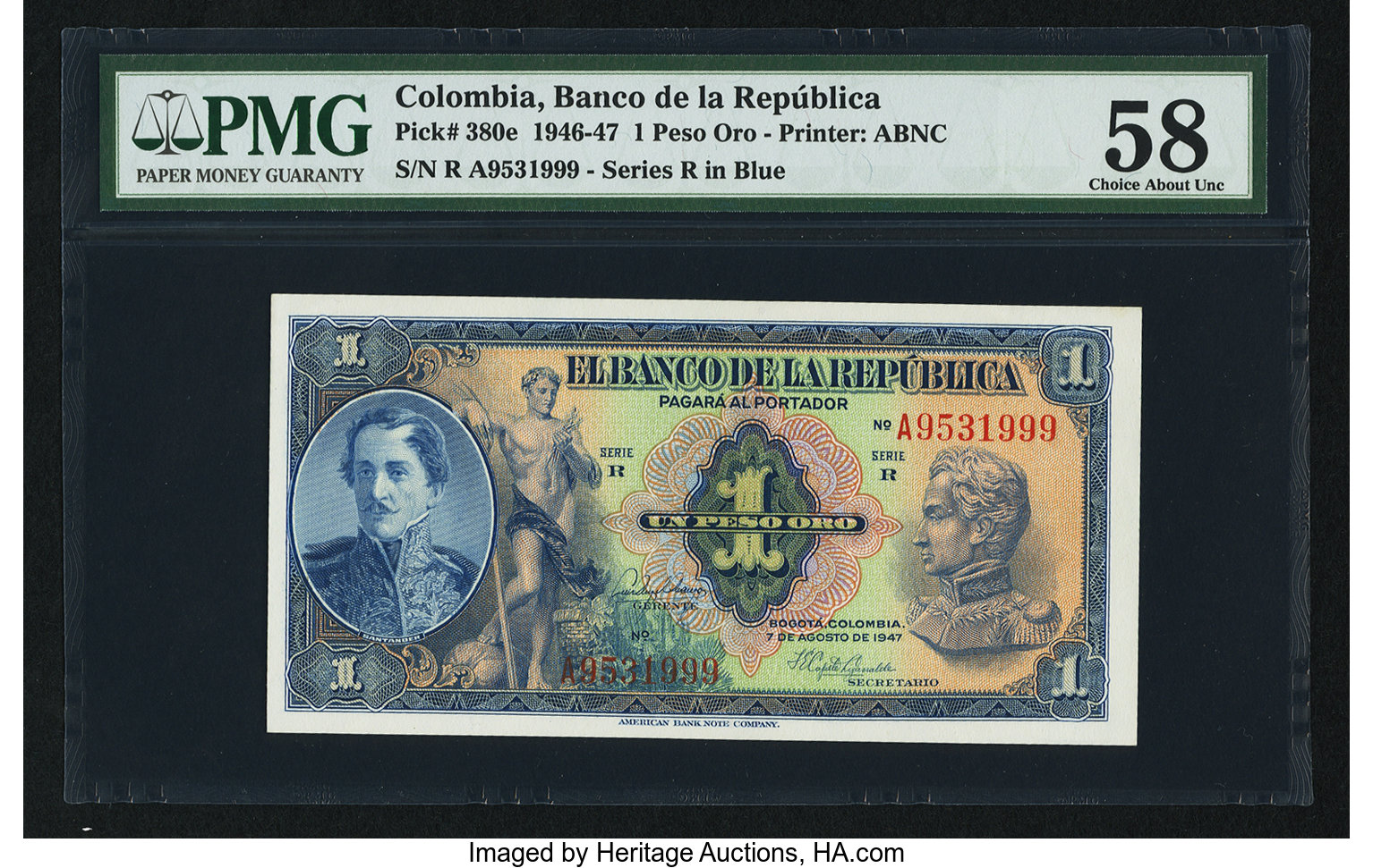 image for: Colombia  1 peso oro(B922is2)