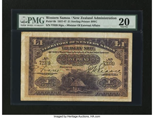 image for: Western Samoa 1 pound(B202e)