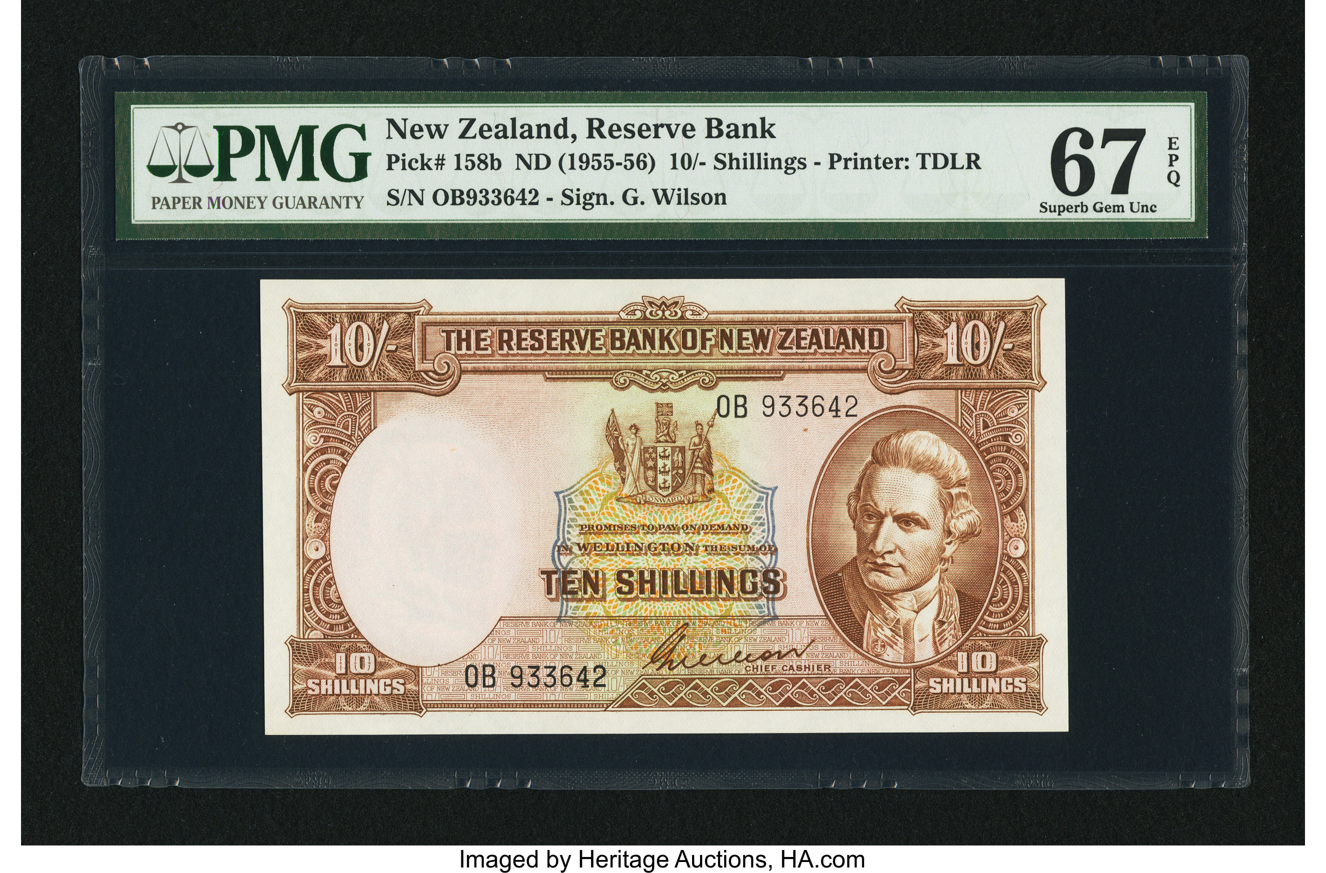 image for: New Zealand  10 shillings (B105e)