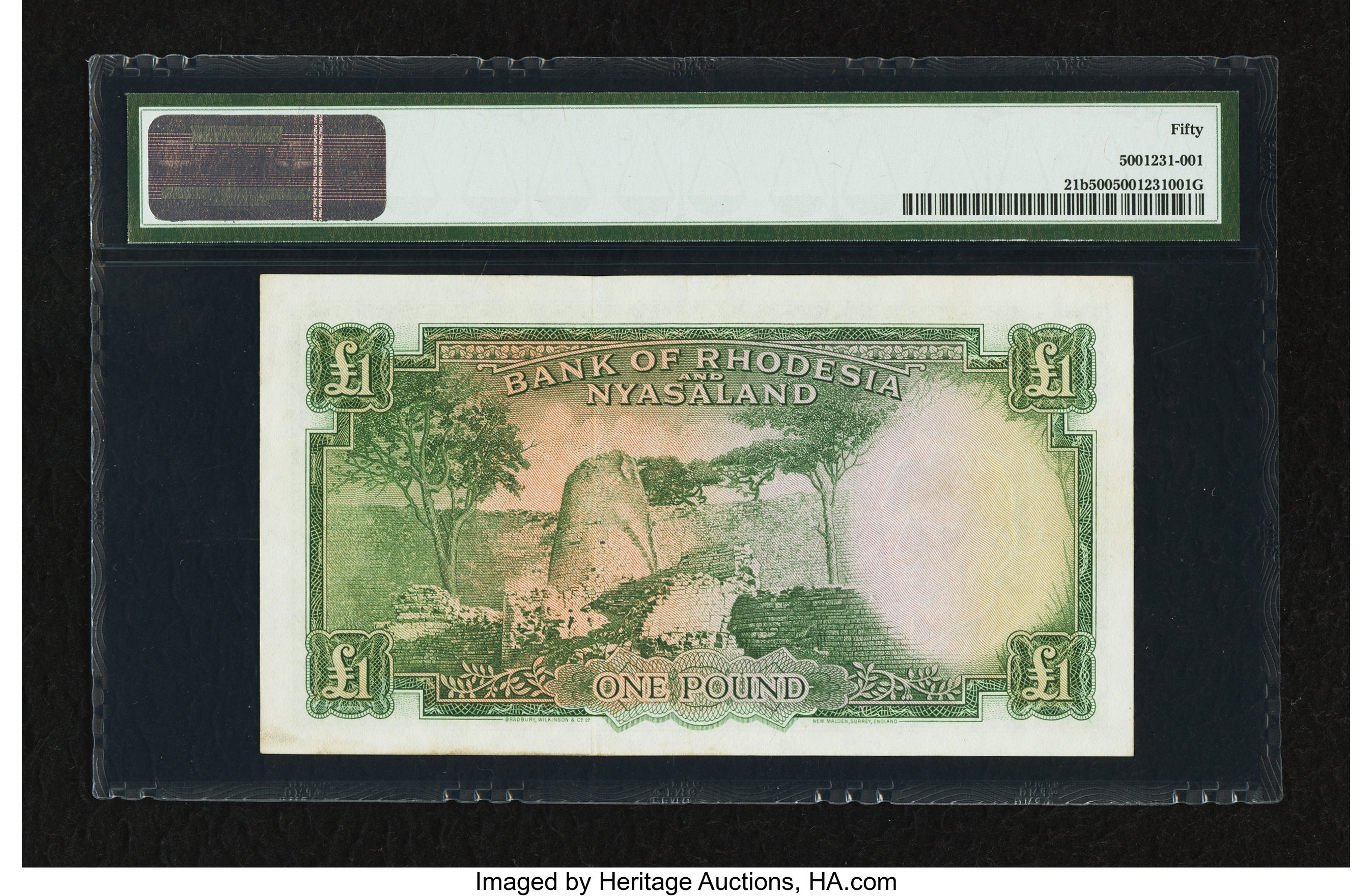 image for: Rhodesia and Nyasaland  1 pound(B102a25)