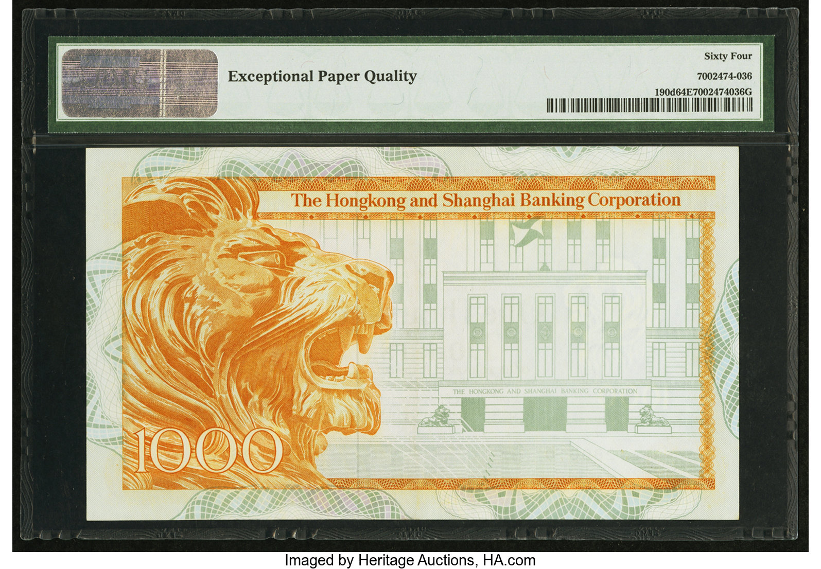 image for: Hong Kong  1,000 dollars (B671c)