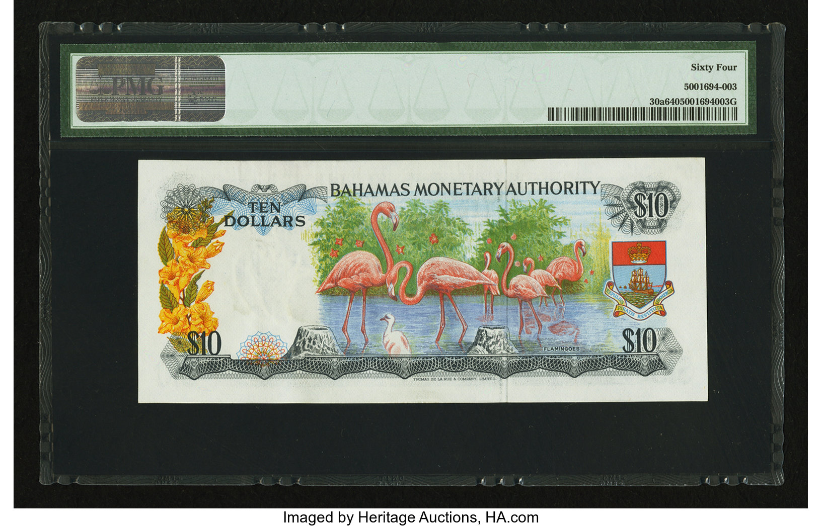 image for: Bahamas  10 dollars (B205az)