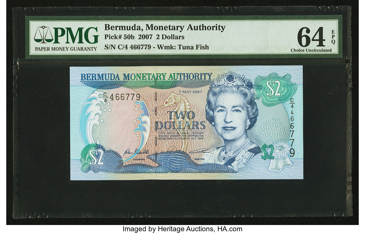 image for: Bermuda  2 dollars (B222a)