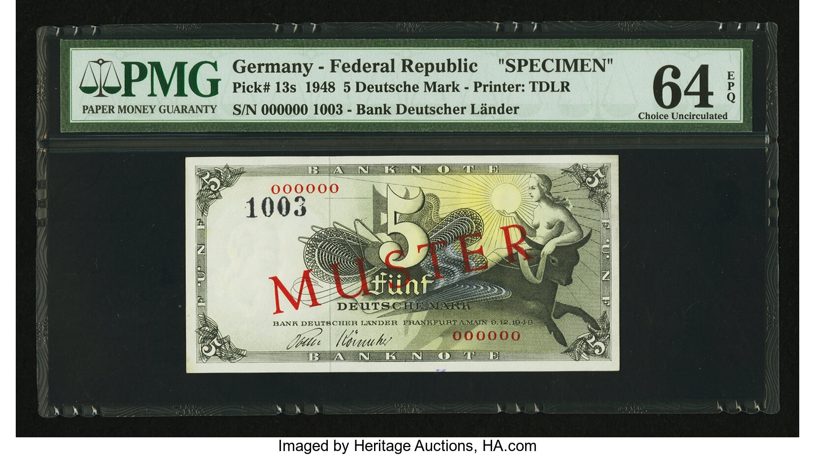 image for: Germany, Federal Republic of  5 deutsche mark (B113as6)