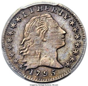 image for: 1795 H10C V-5, LM-8, R.3, XF45 PCGS....