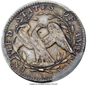 image for: 1795 H10C V-5, LM-8, R.3, XF45 PCGS....