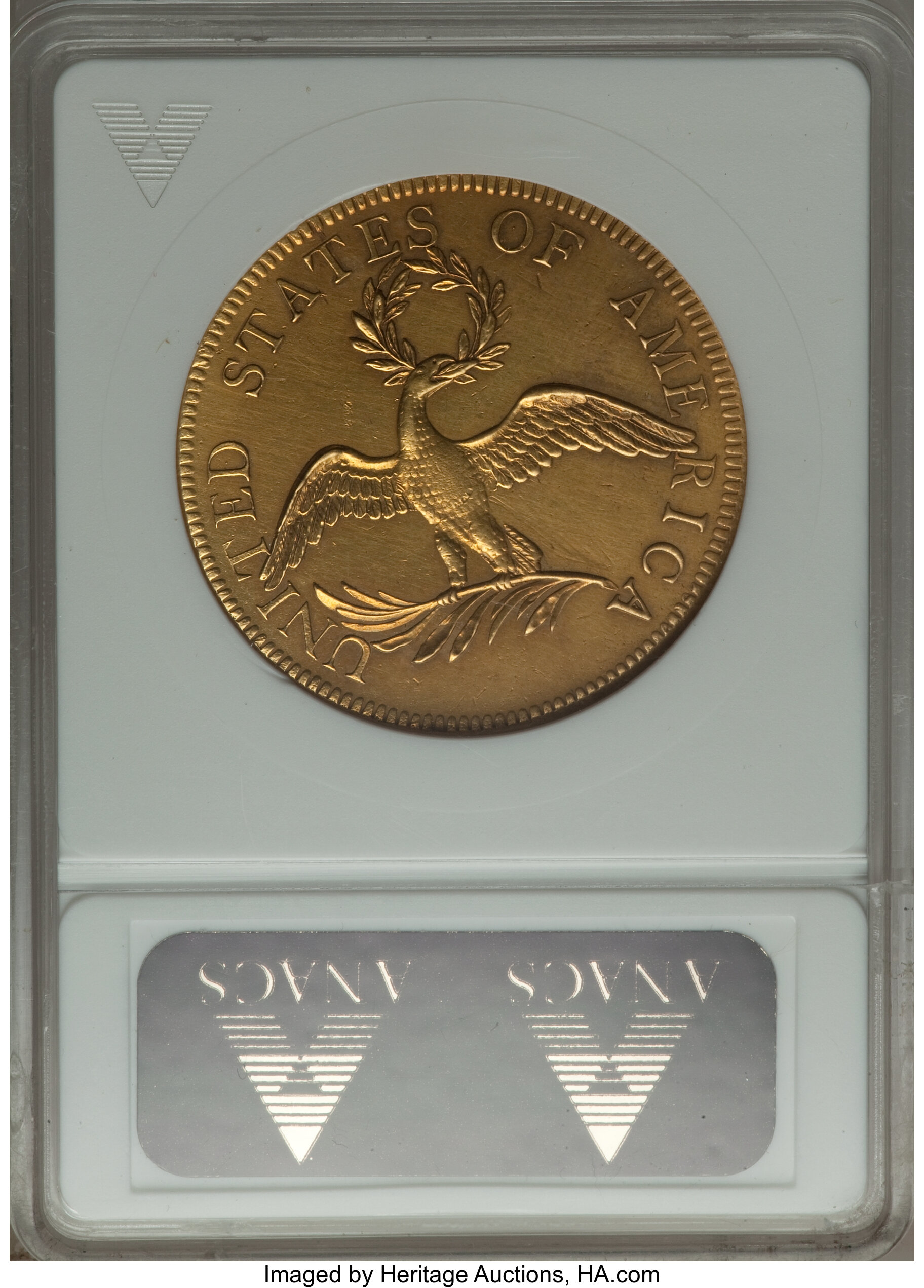 image for: 1795 $10 13 Leaves, BD-2, High R.4 -- Repaired -- ANACS. AU50 Details....