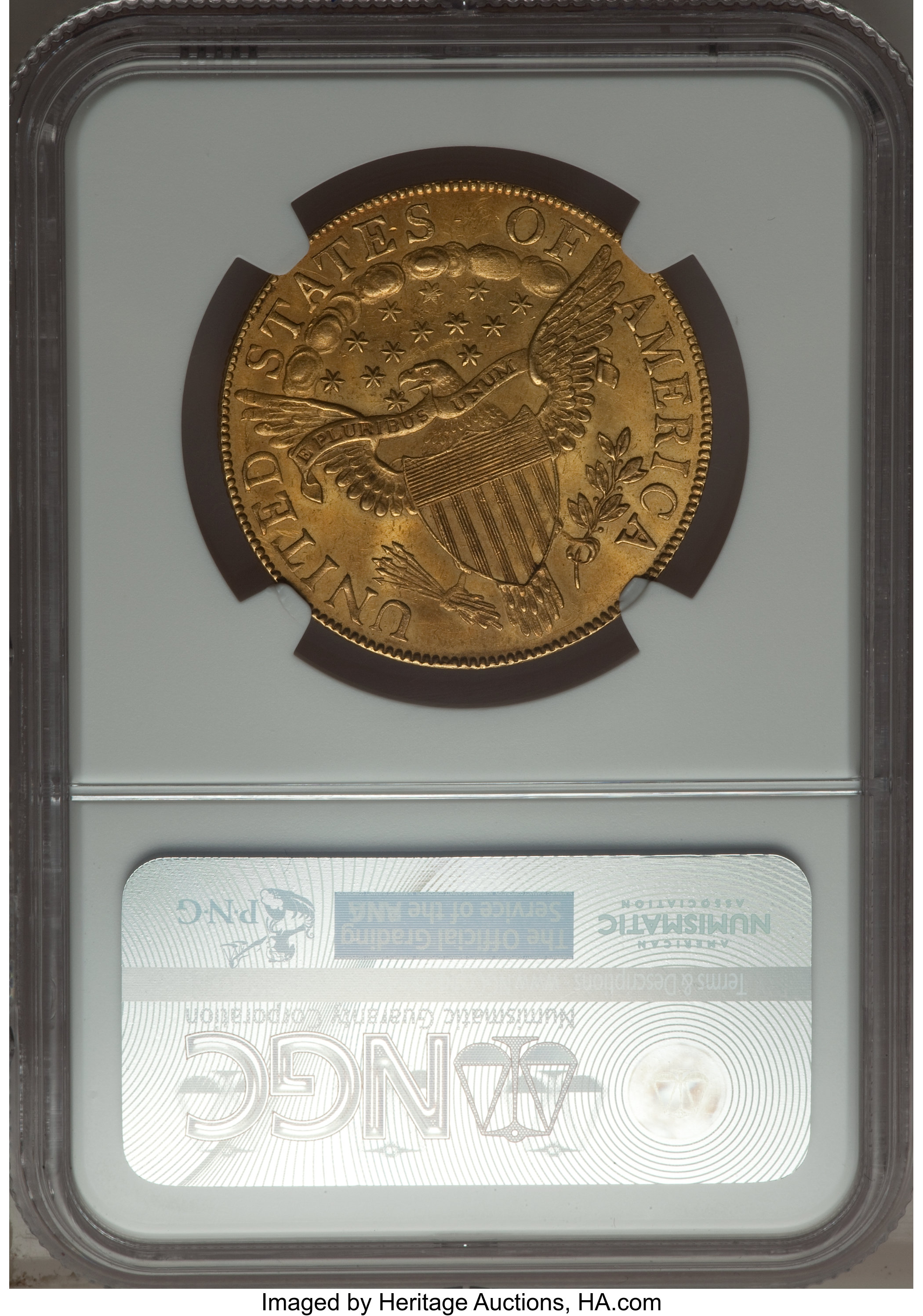 image for: 1803 $10 Small Reverse Stars, BD-3, R.4, MS63 NGC....