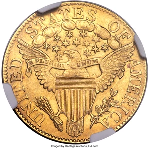 image for: 1807 $5 Bust Right, BD-6, High R.4, AU58 NGC....