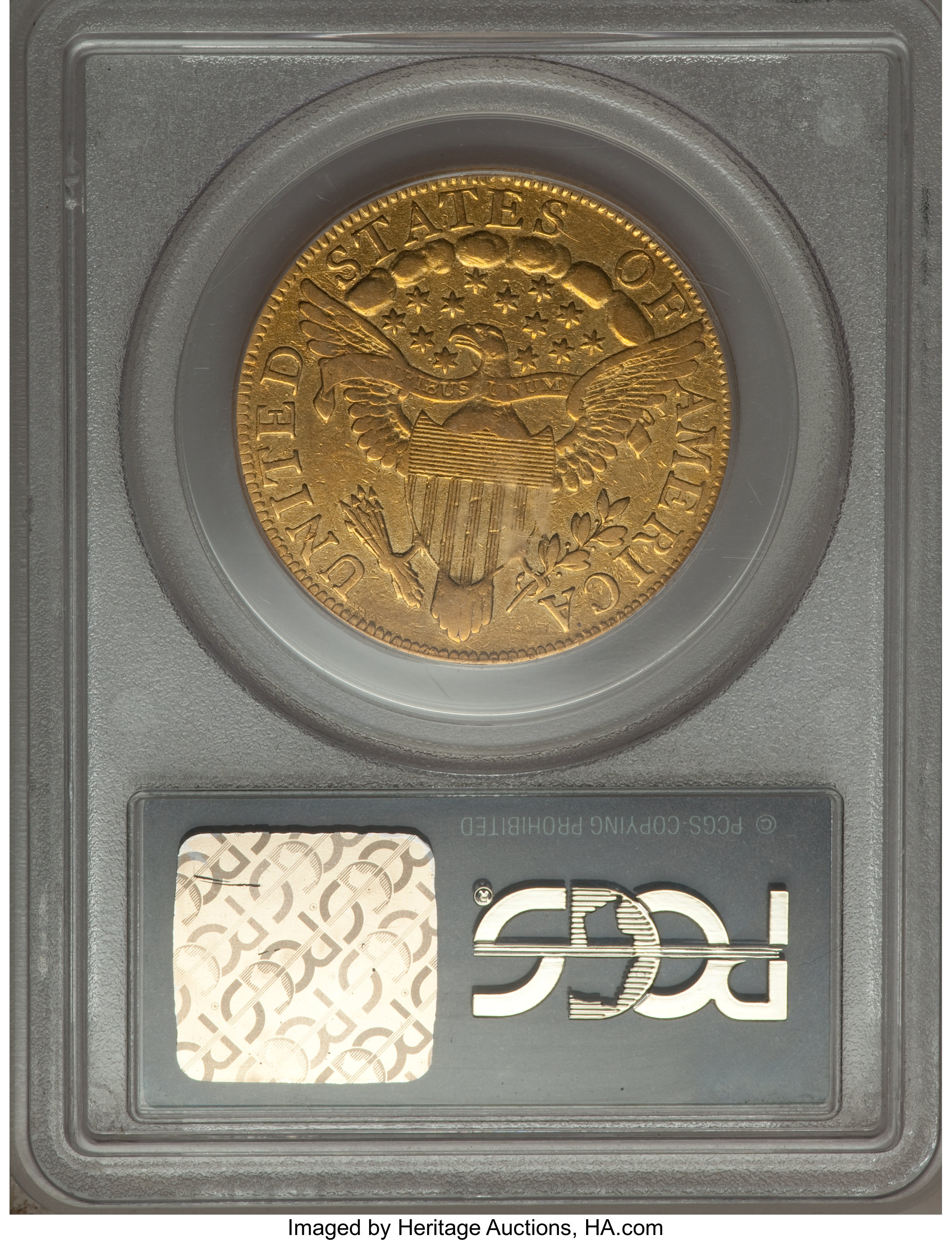 image for: 1797 $10 Large Eagle, BD-2, High R.4, Fine 15 PCGS....