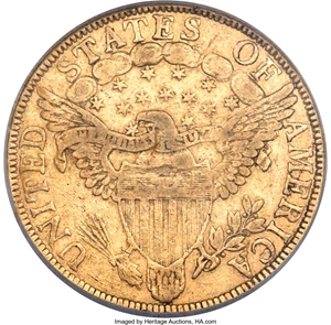 image for: 1799 $10 Small Obverse Stars, BD-8, R.5, NCS Genuine....