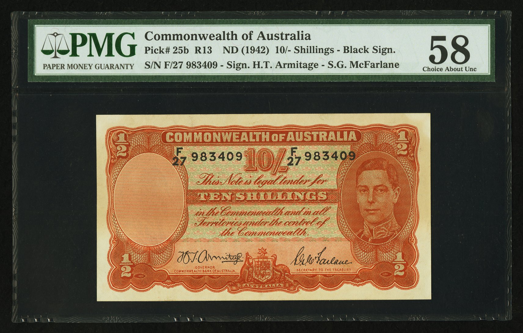 image for: Australia  10 shillings(B131b)
